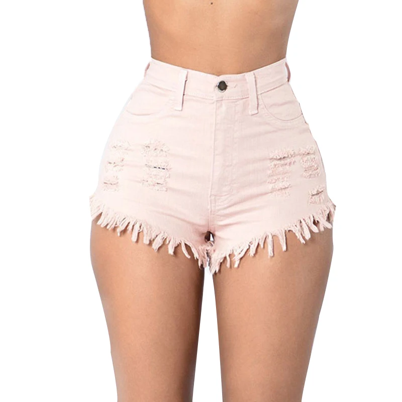 

LOHILL Women's Plus Size Short Stretch Denim Jeans Lady Juniors Denim High Waist Shorts