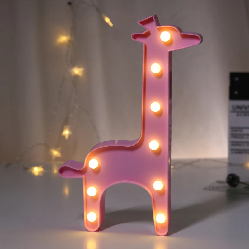 3D жираф светодиодный ночник свадебные украшения