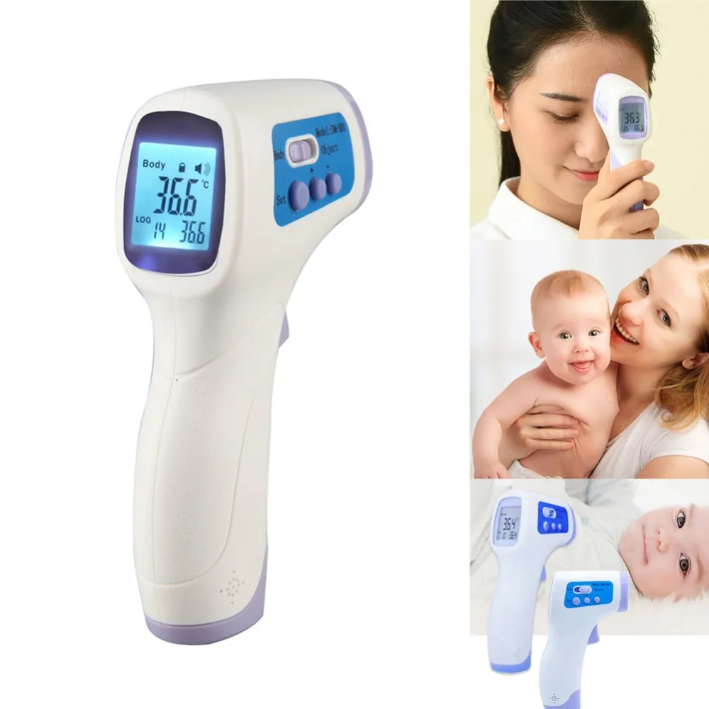 

Multifunction Baby Adult Thermometer Non-contact Infrared LCD Digital Thermometer Temperature Measurement Device for Baby Adults