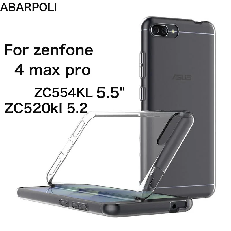 

Soft Tpu Clear Case for Asus Zenfone 4 MAX Pro ZC554KL 5.5" ZC520KL Silicone Cover on Zenfone 4 Max ZC520KL Thin Coque Fundas