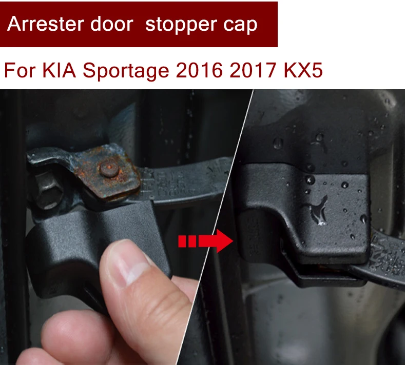 4 шт./лот автомобильный Стайлинг контрольный рычаг двери защитная крышка для Kia Rio Ceed Cerato Quoris Optima Sportage K2 K3 K4 K5