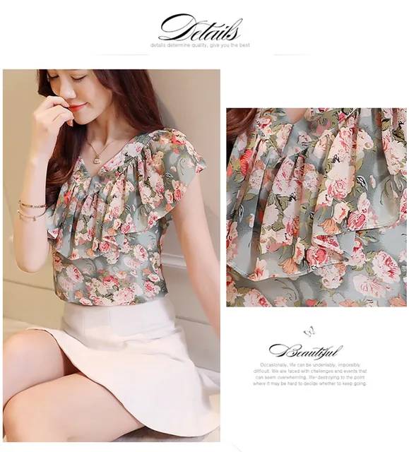 chiffon tops 2018