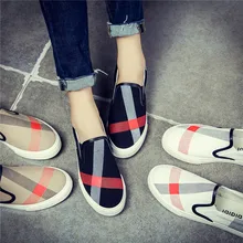 Hot Free shipping 2017 spring new fashion women shoes classical casual breathable canvas loafers women casual shoes
