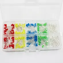 Neue 200 teile/schachtel 3mm LED Bunte Dioden Universal Licht Assorted Kit Rot Grün Blau Gelb Weiß DIY Led Diode Set(China)