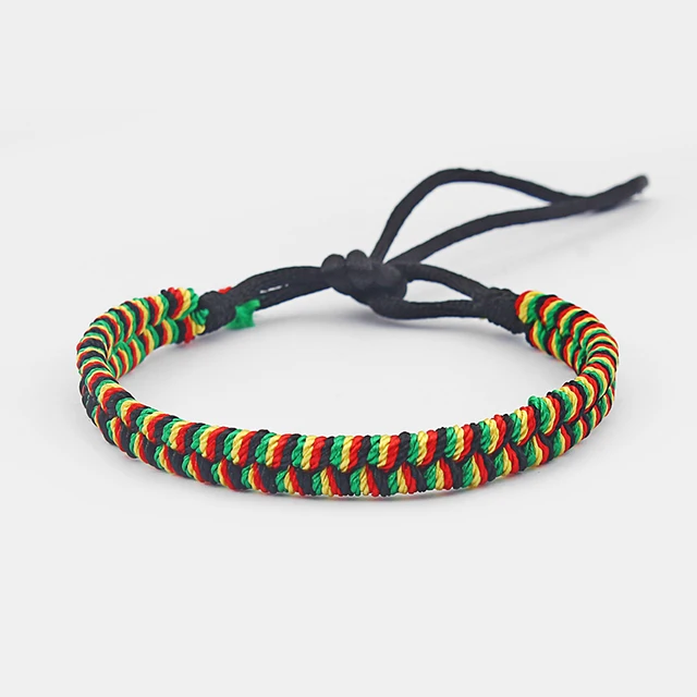 Online A Rasta Friendship Bracelet Wristband Cotton Silk Reggae A Rasta Friendship Bracelet Wristband Cotton Silk Reggae Jamaica Surfer Boho