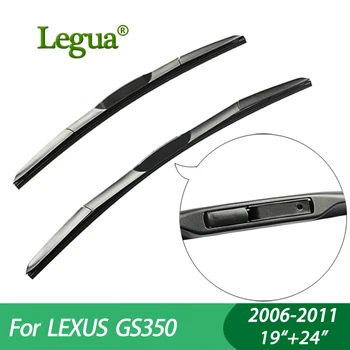 

Legua Wiper blades for LEXUS GS350(2006-2011),19"+24",car wiper,Hybrid type Rubber, Windscreen Windshield Wipers, Car accessory