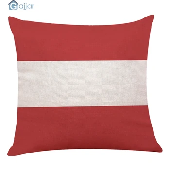 

GAJJAR 2019 Home Decor Cushion Cover Red Geometric Throw Pillowcase Pillow Covers 45cm*45cm Cushion cover Dropshiping 18Oct18