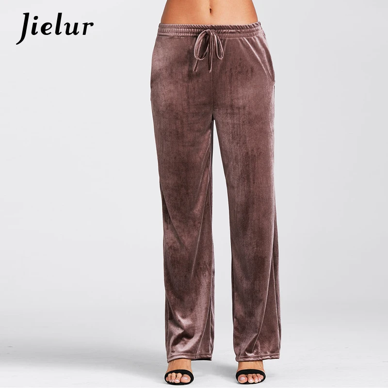 Jielur2017WinterSXLWarmVelvetPantsEuropeNewFashionLeisure