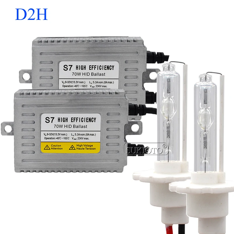 SUKIOTO 24 В Автомобильная фара H4 bixenon D2H H1 H11 H3 H7 xenon 3000K 4300K 5000K 6000K 8000K 70W hid комплекты 24V