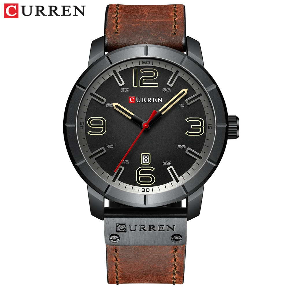 Relogio Masculino CURREN Роскошные брендовые аналоговые военные Бизнес наручные часы с