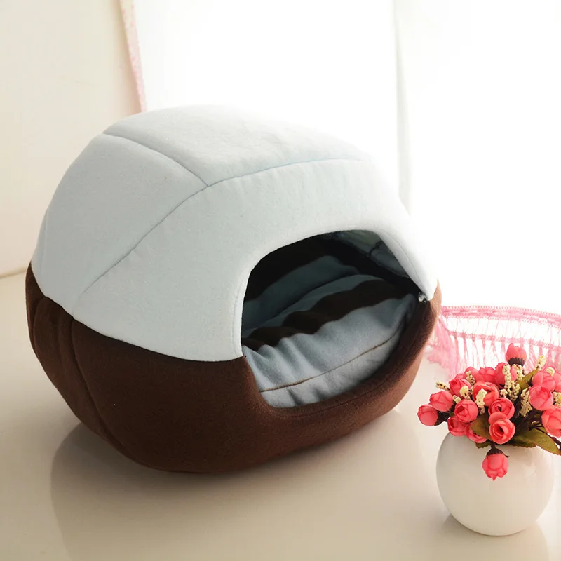 

Lekexi 2 Uses Foldable Soft Warm Cat Dog Bed House Pet Cave Puppy Sleeping Mat Pad Nest Dog Blanket Animal Sleep Cat Bed House