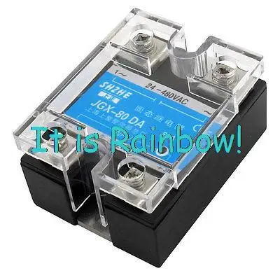 

Free Shipping Temperature Controller 3-32VDC / 24-480VAC JGX 80A DC-AC Solid State Relay