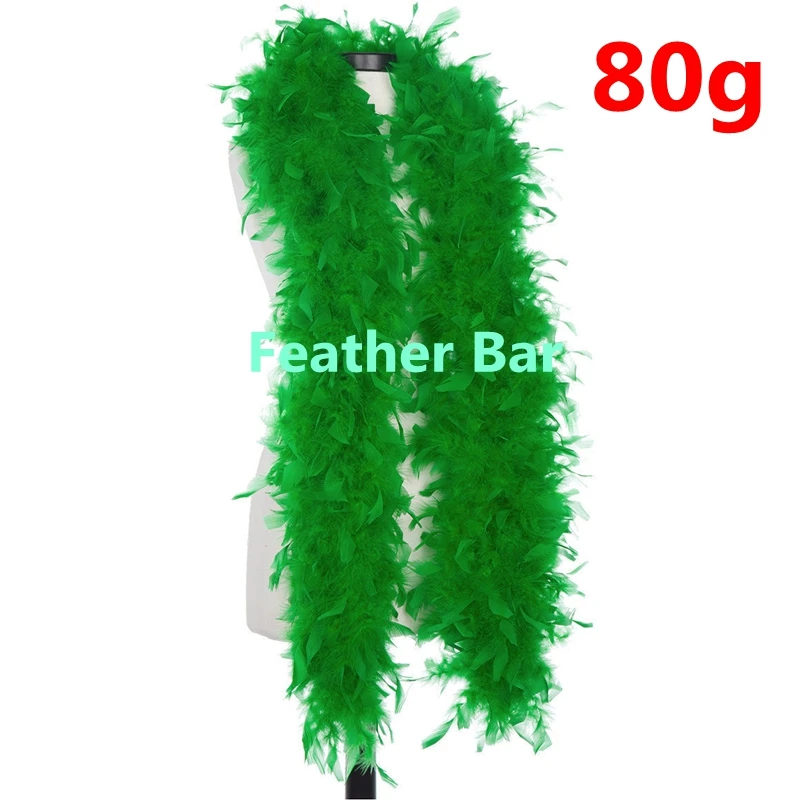 Free shipping Deep Green Chandelle Feather Boas 40g 60g 80g Marabou