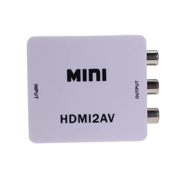 Для HDTV мини-композит HDMI к RCA Аудио Видео AV CVBS опора для переходника NTSC PAL выход HDMI К AV адаптер