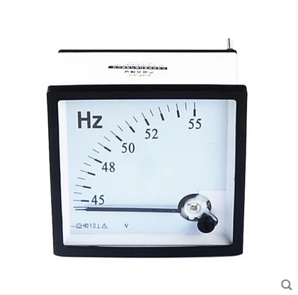 Analog Frequenzmesser 80x80mm - AC 45-55Hz Messgerät Für 220V