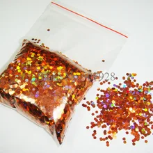 Shipping-50g/сумка x 2 мм(1/1") лазерные бронзовые блестки шестиугольные блестки Spangles форма для украшения ногтей DIY