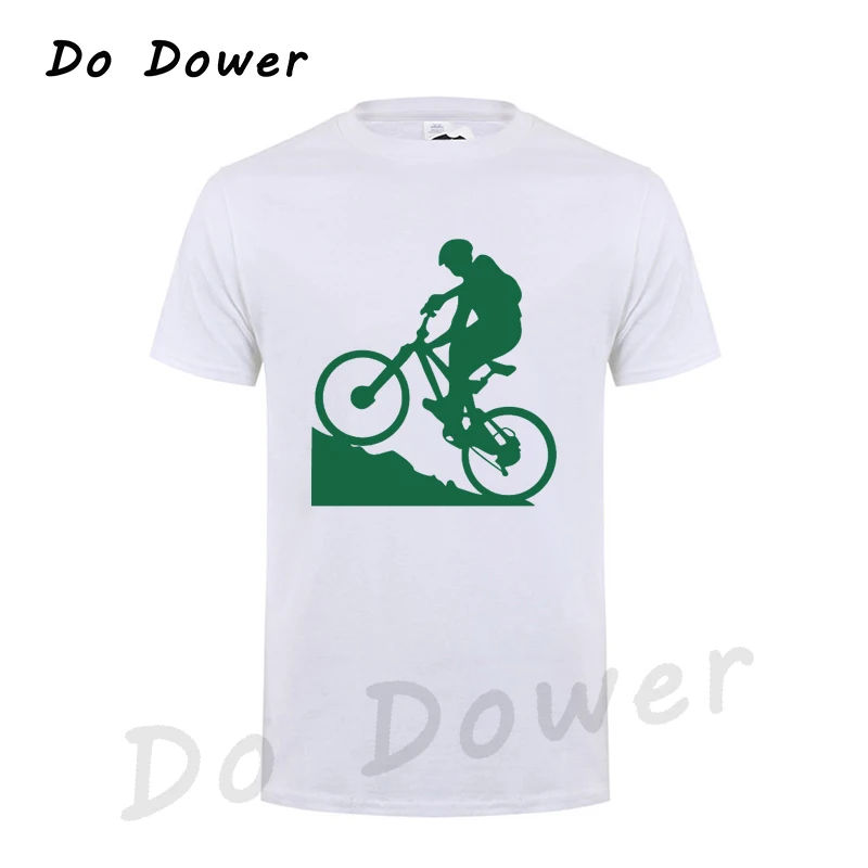 Летняя модная мужская футболка с принтом горного велосипеда и круглым вырезом хлопковая футболка Camisetas хип-хоп Футболка Повседневная 31 Цвета - Цвет: White 7