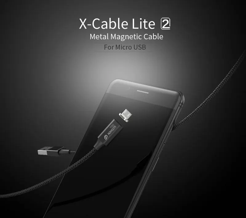 WSKEN Lite 2 magnetic micro usb type c metal data cable  (1)