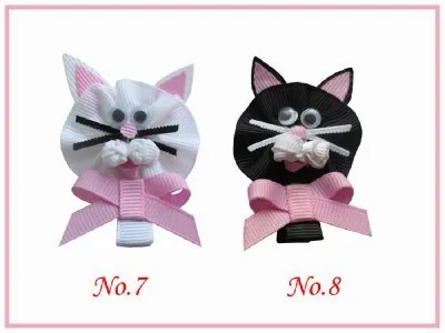 Маленький волосы бант 16 шт. hairbow grosgrain ленты hair bows с зажимом для девочек аксессуары для волос