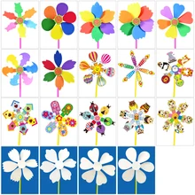 Детский сад ручной работы материал посылка паста картина Детская ветряная мельница "сделай сам" губчатая бумага 3D Ручная наклейка игрушка