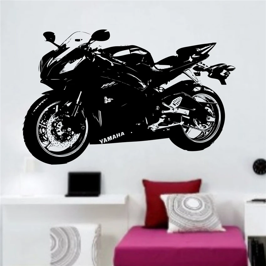 

Motorcycle boy bedroom decoration detachable vinyl decal wall sticker Vinyl Nursery Kids Room Wall Sticker MY187