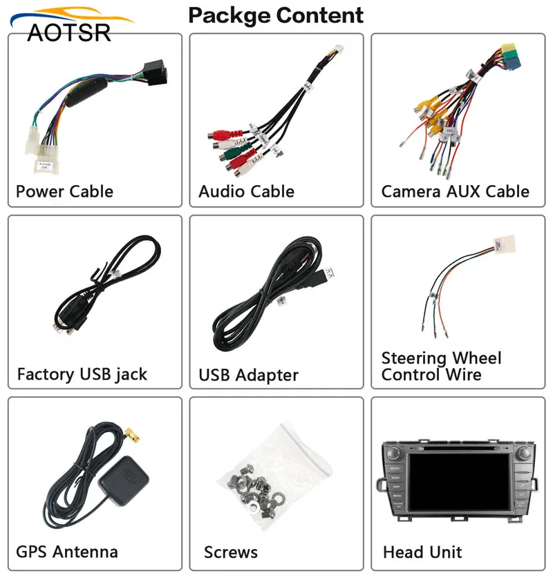 Perfect IPS 7" Android 8.0 Car DVD multimedia Player head unit For Toyota Prius 2009 2010 2012 2012 2013 Car Radio stereo GPS navigation 10