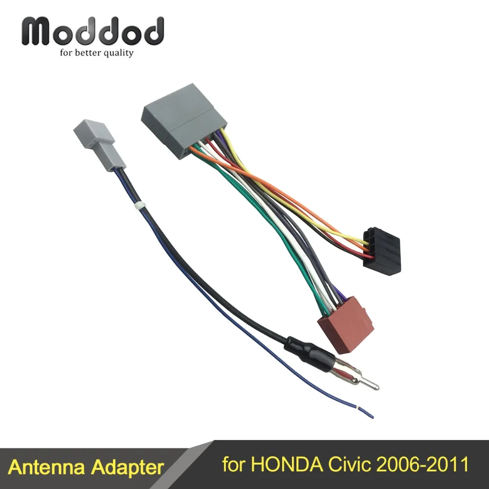 Жгут проводов кабель для Honda Civic 2006-2011 ISO жгут проводов+ антенна адаптер разъем стерео gps установка
