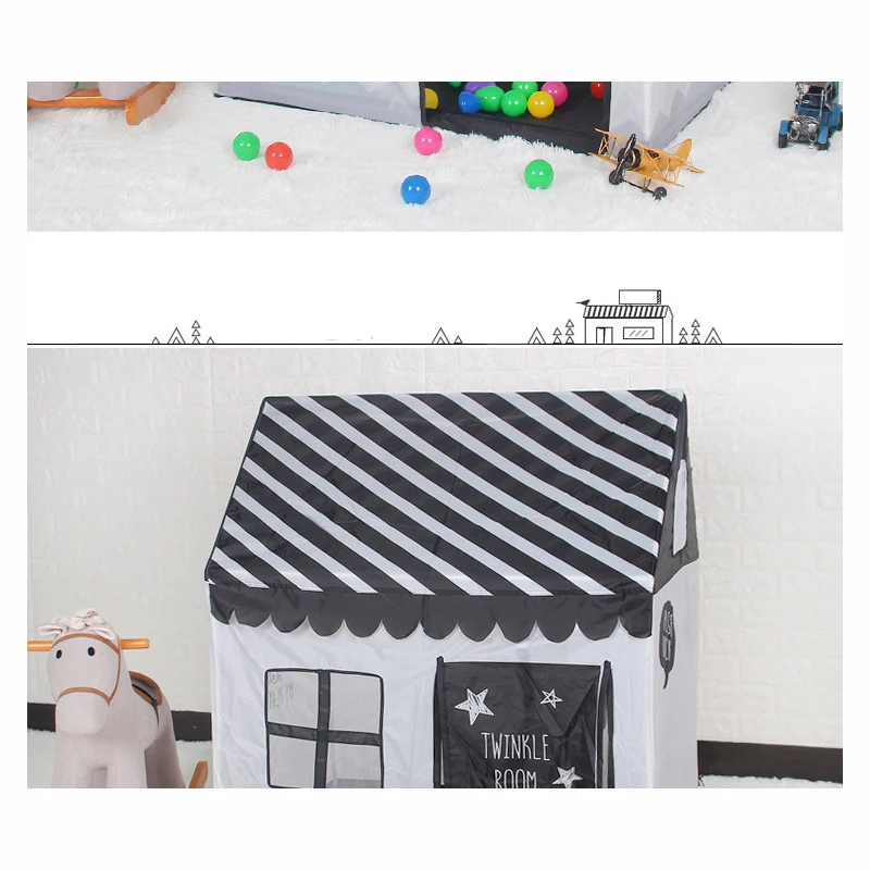  mylb new baby toys Tents Kids Play Tent black white tent Indoor/Outdoor Kids House Play Ball Pit Po