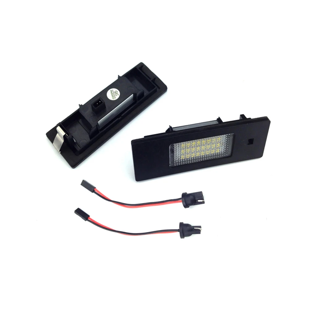 2 шт. 24 SMD Автомобильный светодиодный светильник номерного знака для BMW 1 серии 3 5 X