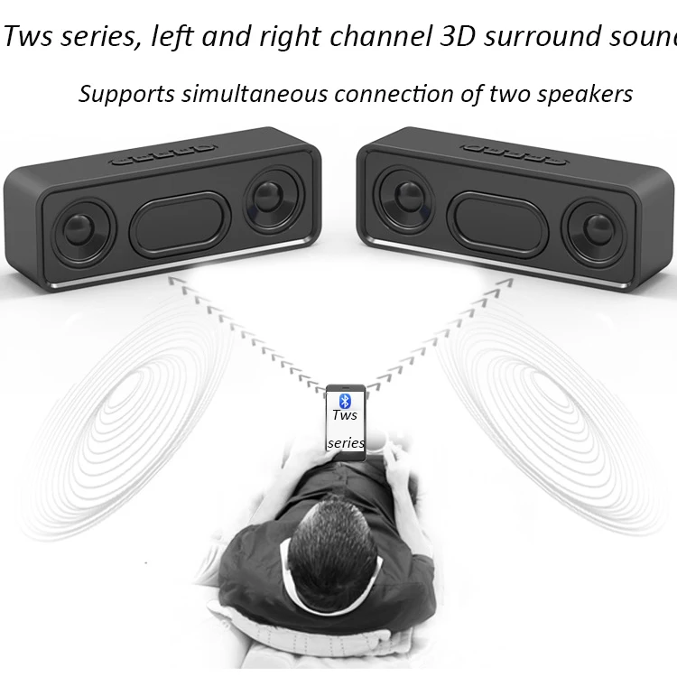 Мини Bluetooth динамик портативный беспроводной динамик 3D стерео звук музыка объемный Поддержка Bluetooth TF AUX
