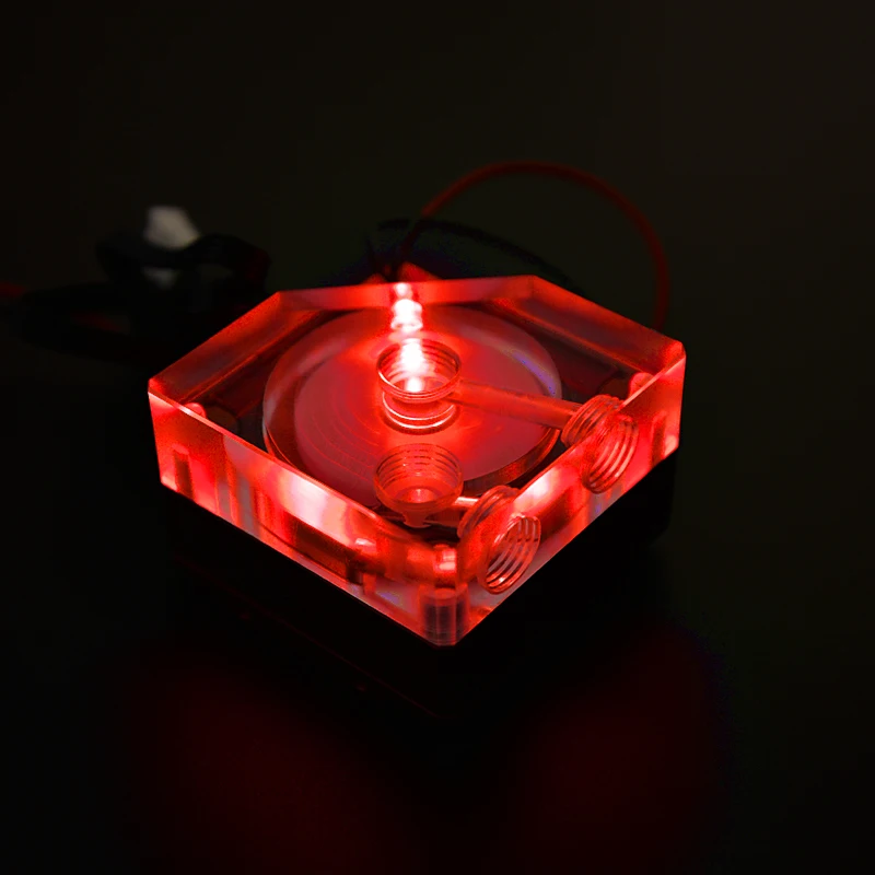 Syscooing DC 12V 480L/H LED SC-P67 liquid cooling pump for PC cooler