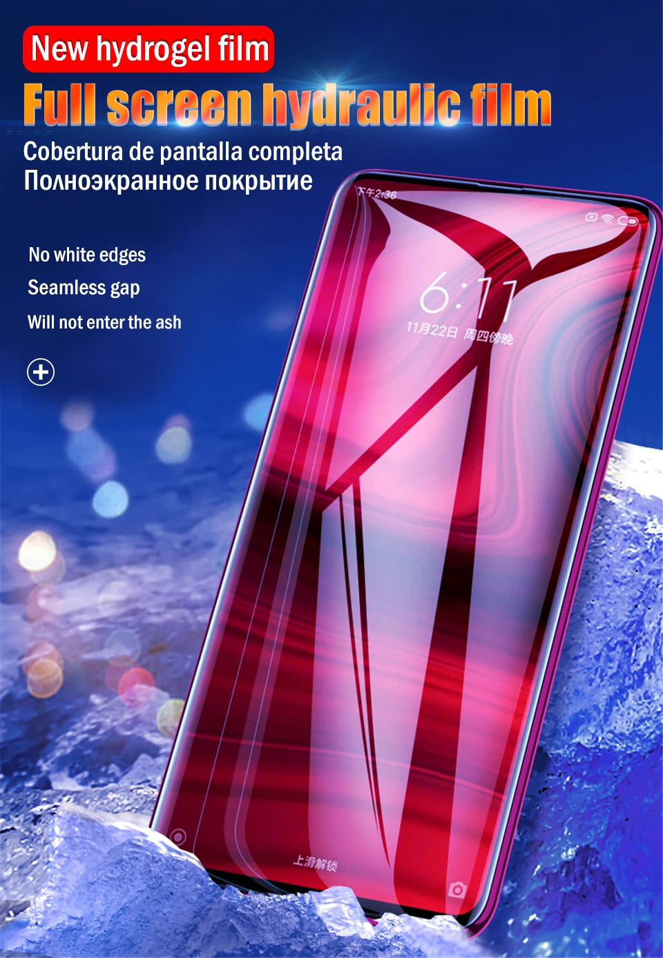 20D полное покрытие Гидрогелевая пленка для Xiao mi Red mi K20 6A Note 6 7 Pro Защита экрана для Xiaomi mi A2 6X A1 5X8 Lite 9 SE пленка