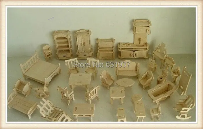 Free-Shipping-DIY-Mini-Furniture-34pcs-set-Kids-Educational-Dollhouse-Furniture-Toy-3d-Woodcraft-Puzzle-Building (2) - .jpg