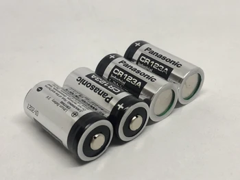 

4pcs/lot New Panasonic CR123A CR 123A 3V 1400mAh Lithium Battery Non-rechargeable Camera Batteries