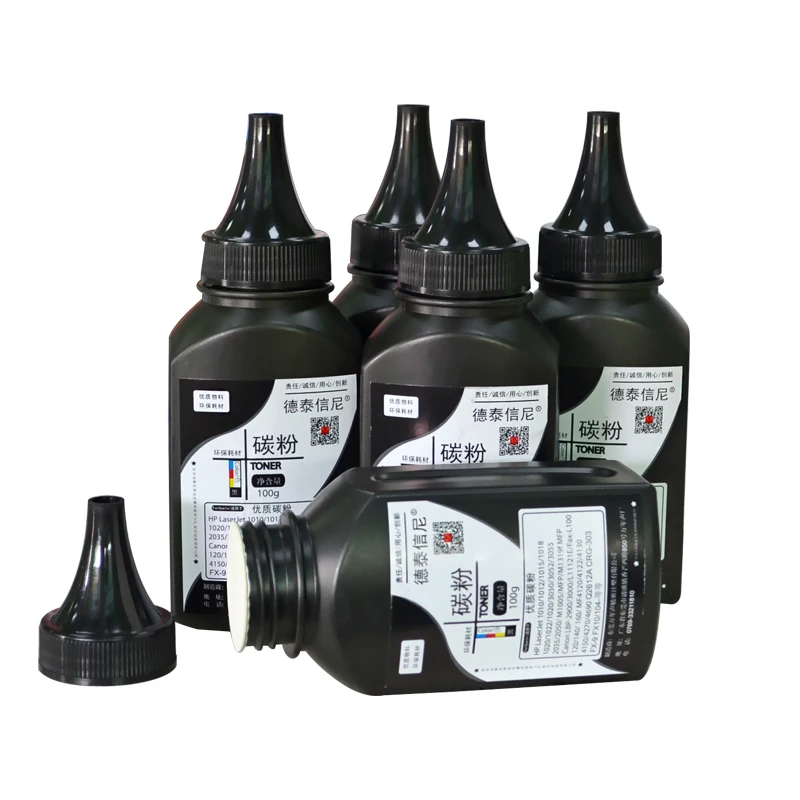 5 бутылок черный картридж с тонером порошок для hp Laserjet M1005 M1005MFP M1319F M1319MFP 1010 1012 для лазерного принтера