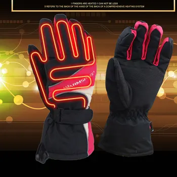 

Aufdiazy Smart Electric Heated Gloves Outdoor Ski Thick Gloves Waterproof Lithium Battery Self Heating Fingers&Hand Back Heat 6H