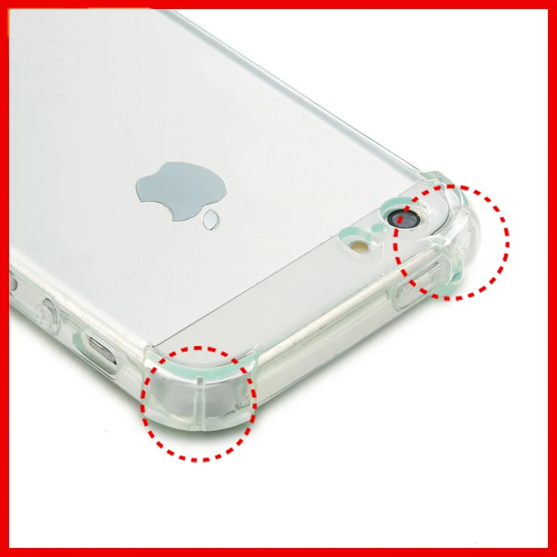 CAPSSICUM 5S противоударный мягкий прозрачный чехол для iPhone 5 SE воздушная подушка ТПУ