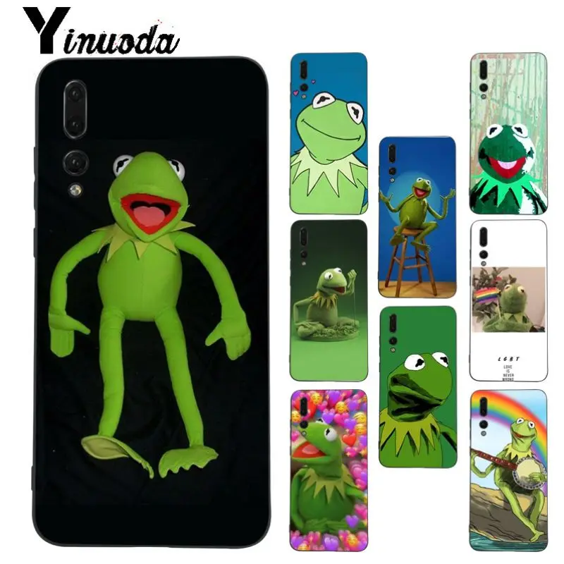 Yinuoda Kermit зеленый лягушка аксессуары для телефона чехол Huawei honor 8x20 7a P20Lite P10 Plus Mate10Lite