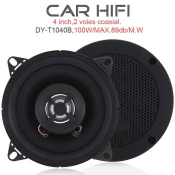 

2pcs 4 Inch 100W Car HiFi Coaxial Speaker Vehicle Door Auto Audio Music Stereo Full Range Frequency Loudspeaker