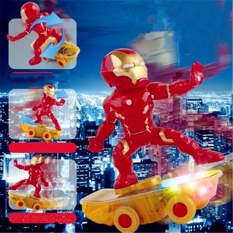 

Avengers:Infinity War Superhero Iron Man Remote Control USB Charging Scooter PVC Action Figure Toy G1252