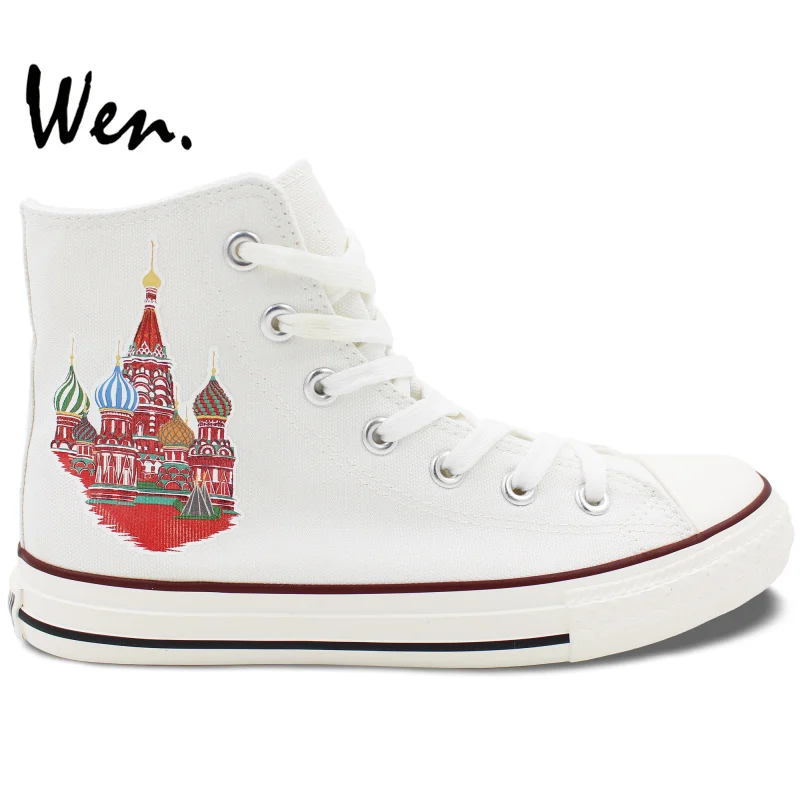 Вэнь Высокая парусиновая обувь для хип-хопа Дизайн Цветной России Василия