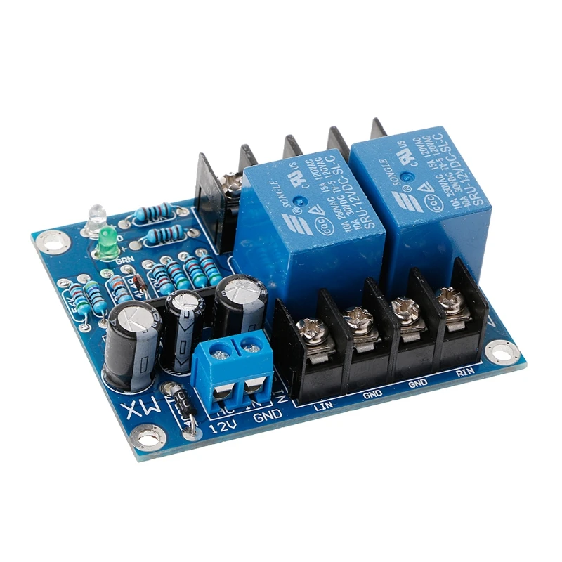 

UPC1237 Dual Channel Speaker Protection Circuit Board DC 12-24V Boot Mute Delay