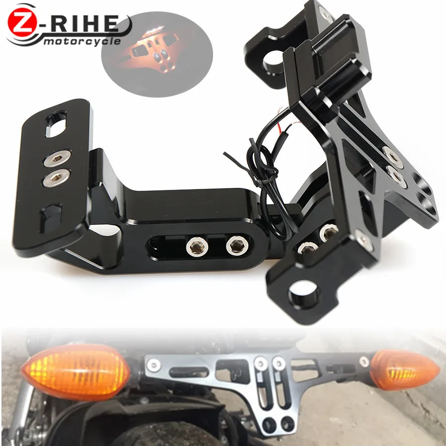 Motorcycle License Plate Bracket Licence Plate Holder Frame Number