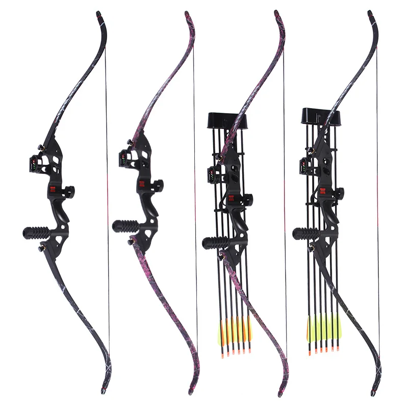 60inches Camouflage Recurve Bow Takedown Archery Hunting Target Shooting Practice 35lbs 40lbs 45lbs | Спорт и развлечения