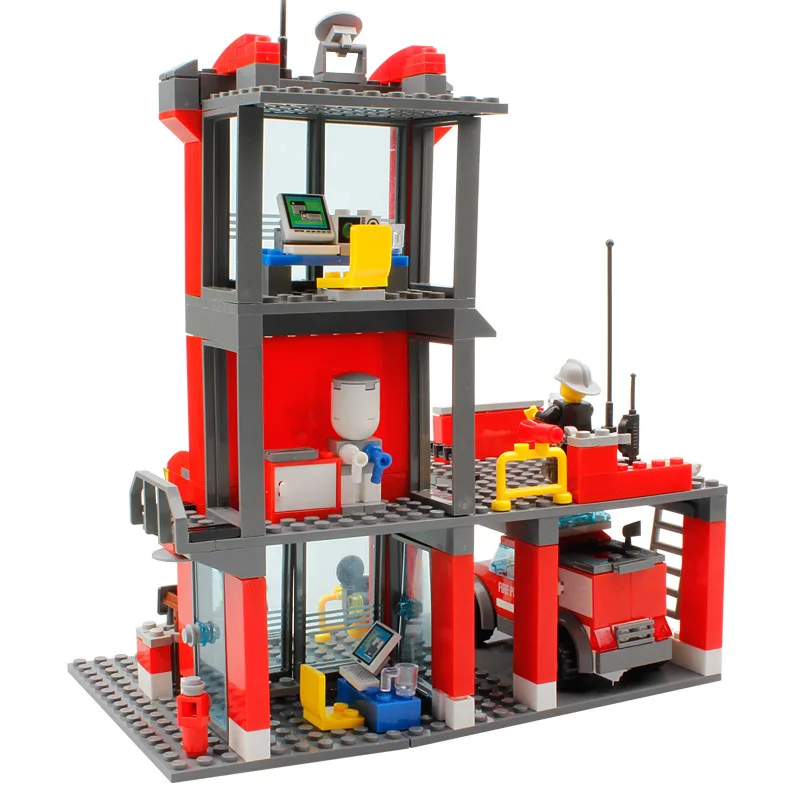 8052 300pcs Fire Rescue Constructor Model Kit Blocks Compatible LEGO Bricks Toys for Boys Girls Children Modeling 8052 300pcs Fire Rescue Constructor Model Kit Blocks Compatible LEGO Bricks Toys for Boys Girls Children Modeling