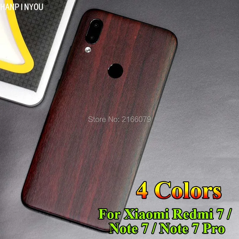 

For Xiaomi Redmi 7 Note 7 Pro Y3 Fashion Full Back Cover 3D Imitation Wood Grain Protection Skin Decal Sticker Film (Not a Case)