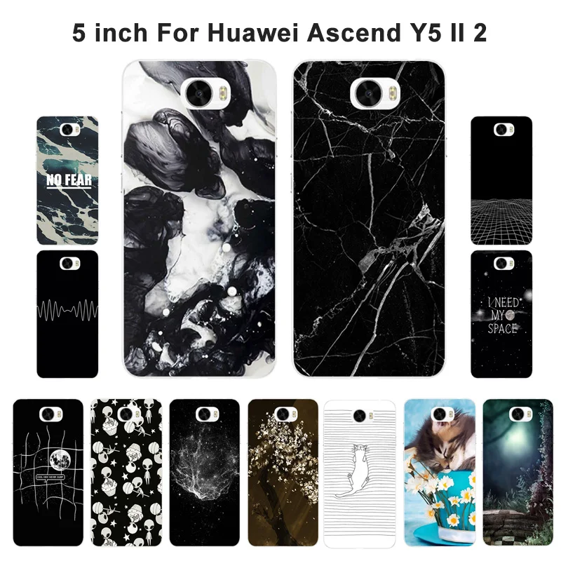 Мягкие телефонные чехлы из ТПУ для Huawei Y5 II Y5ii Y52 чехол Ii Y5II аэрокосмический