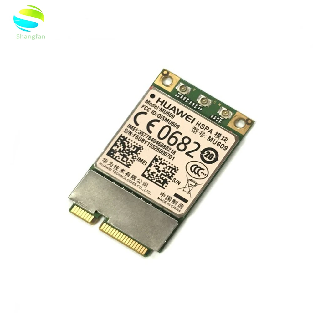 Для HUAWEI MU609 MINI PCI-E M2M WCDMA Беспроводной 3g модуль WWAN к оператору сотовой связи HSPA+/UMTS/GSM/GPRS quad-band 850/900/1900/2100 МГц карты