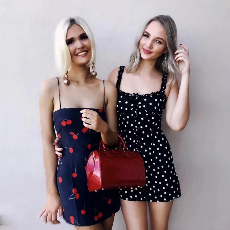 

Summer Vintage sundress Womens robe dress Women Bohemia ear print casual single-breasted suspenders Dresses vestido de 2018
