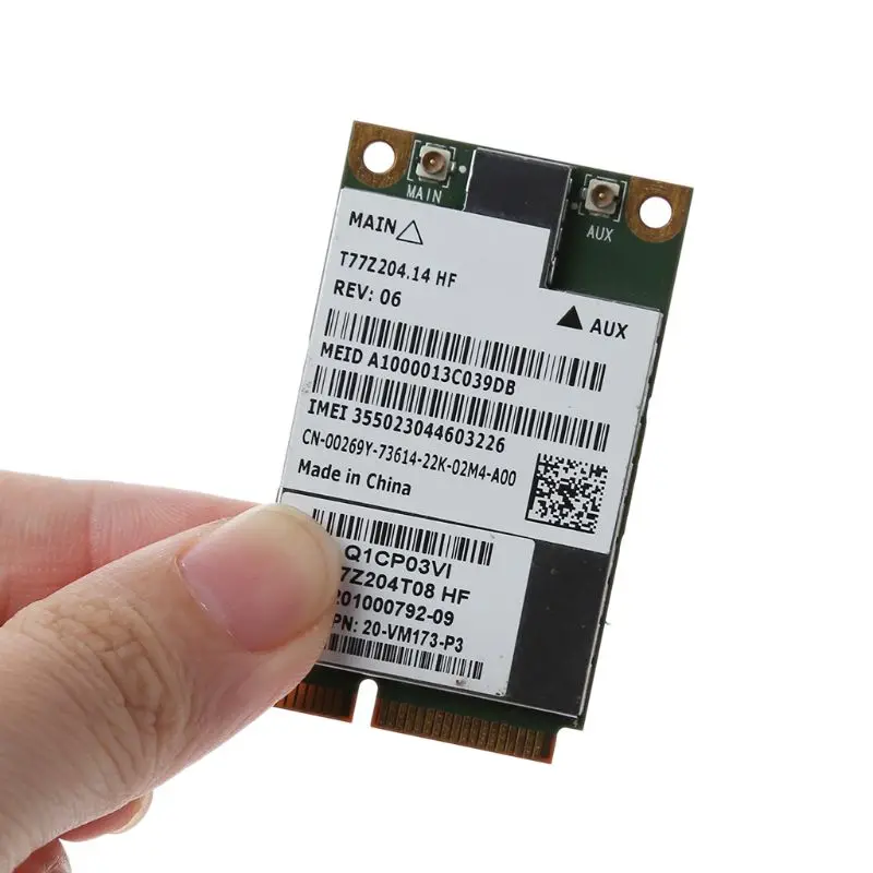 Модуль адаптера PCI E для Dell Latitude E6420 E5420 0269Y 00269Y DW5630 5630 Gobi 3000 3G EVDO/WCDMA WWAN